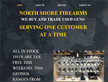 Tablet Screenshot of northshorefirearms.com